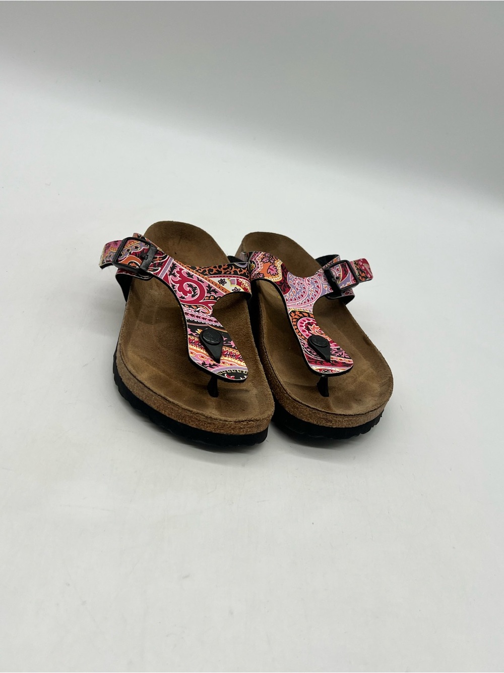 Papillio By Birkenstock Women's Size 5 Gizeh T-Strap Thong Multicolor Sandals